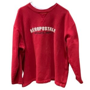 Men’s Aeropostale Red Heavy Weight Sweatshirt Sz L,